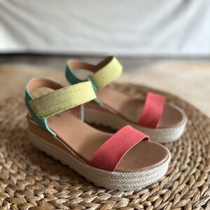 ♥️SOREL ADORABLE COLOR BLOCK WEDGES